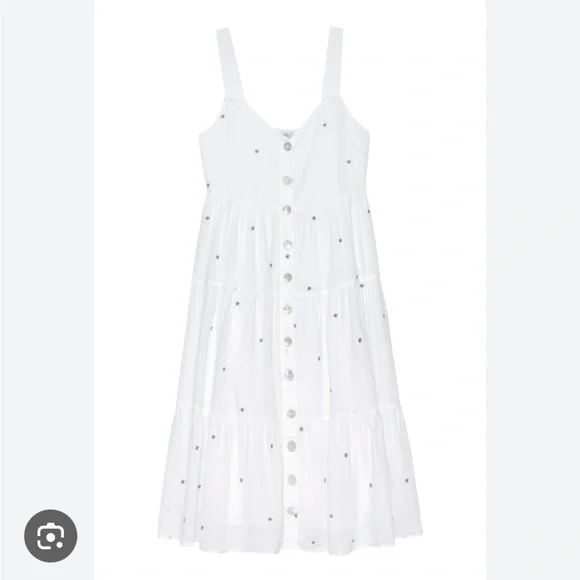 Rails Violet Dress - Green Daisy Embroidery - Picture 5 of 8